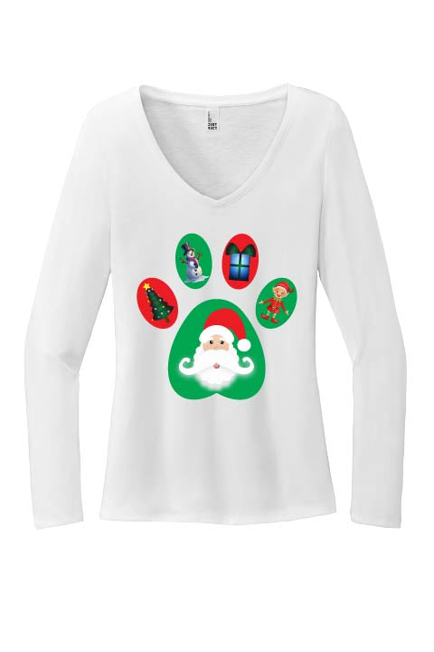 Christmas Paw Long Sleeve Shirt