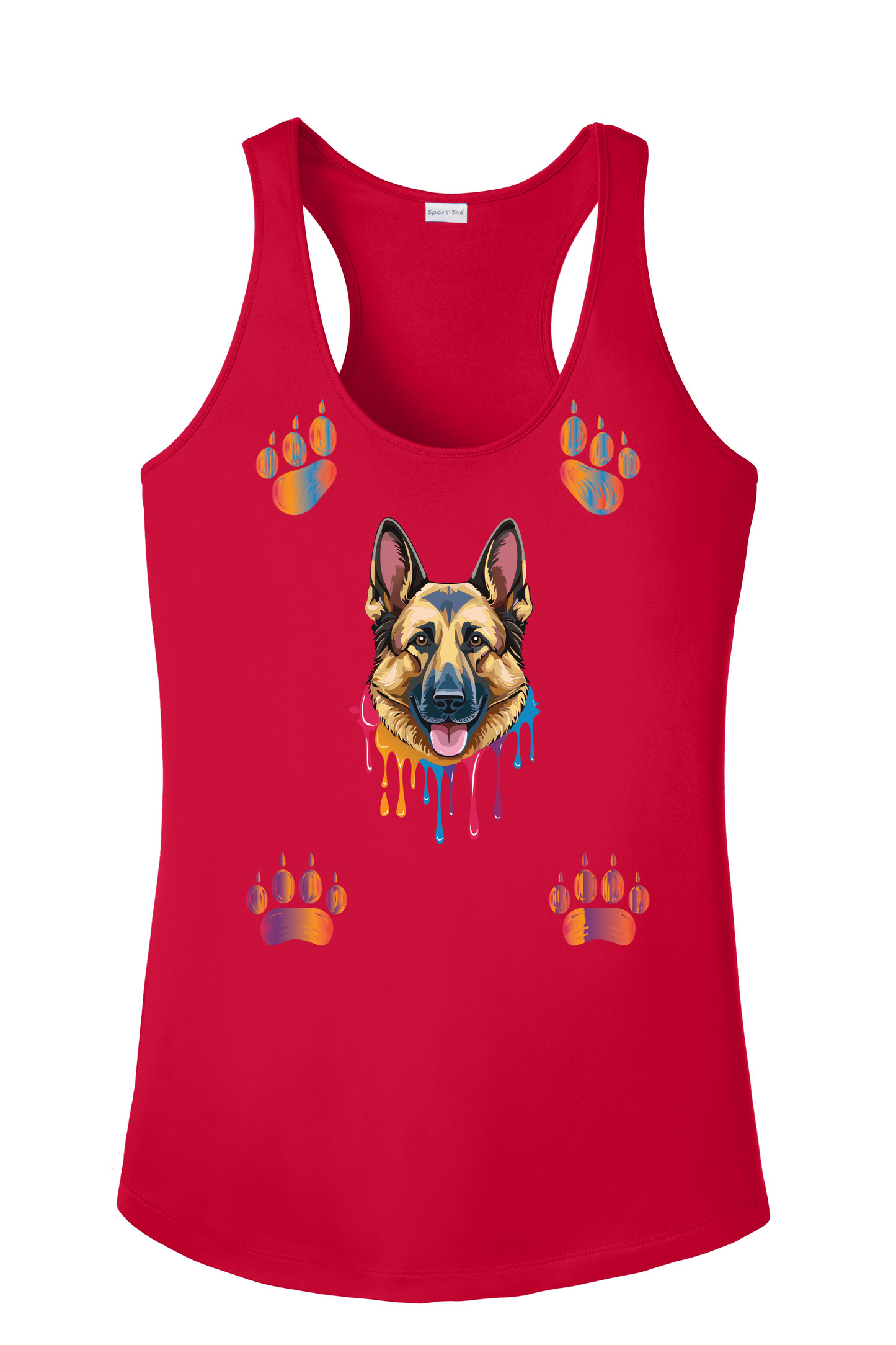 German Shepherd Paws Tank Top
