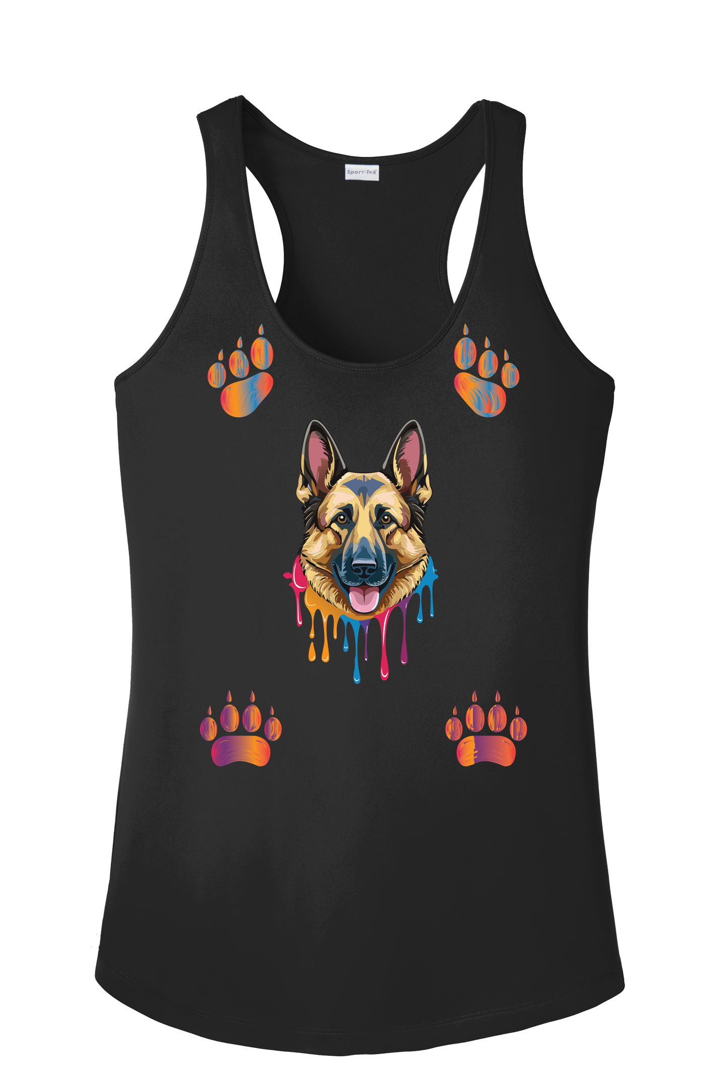 German Shepherd Paws Tank Top