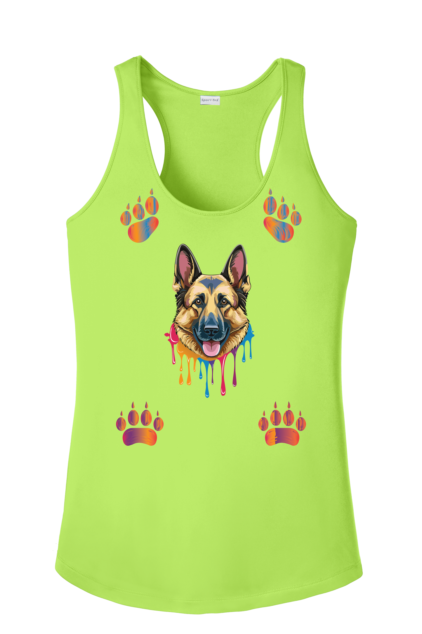 German Shepherd Paws Tank Top