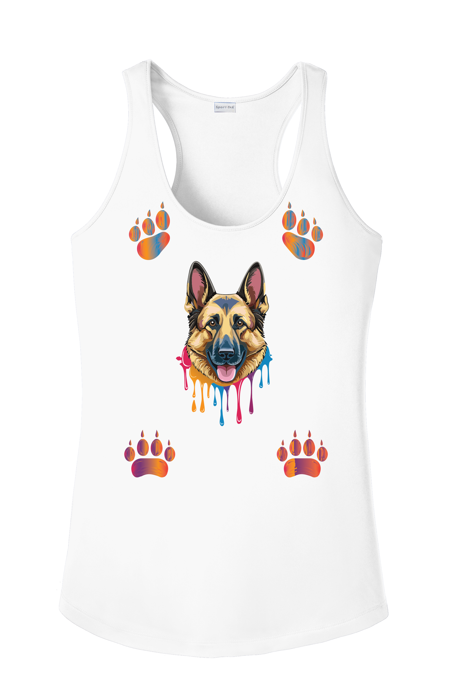 German Shepherd Paws Tank Top