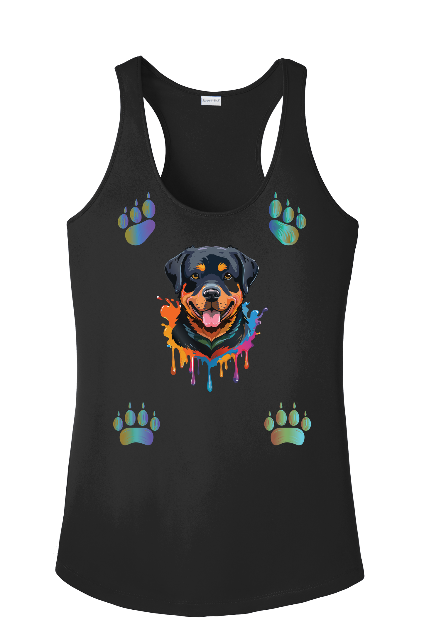 Rottweiler Paws Tank Top