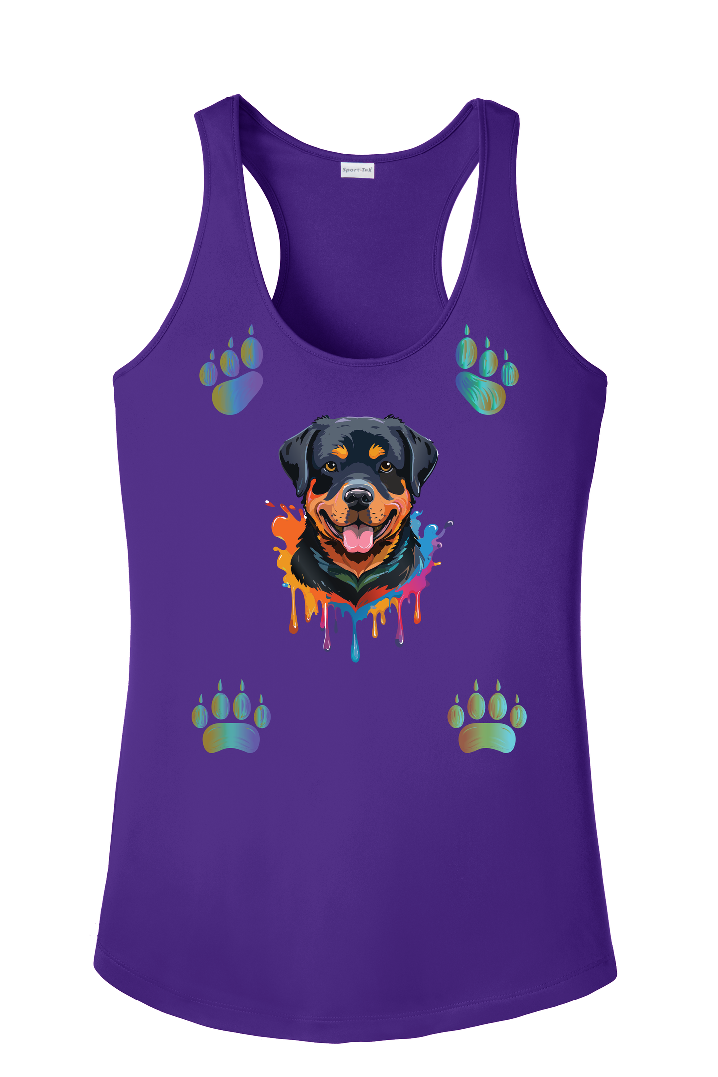Rottweiler Paws Tank Top
