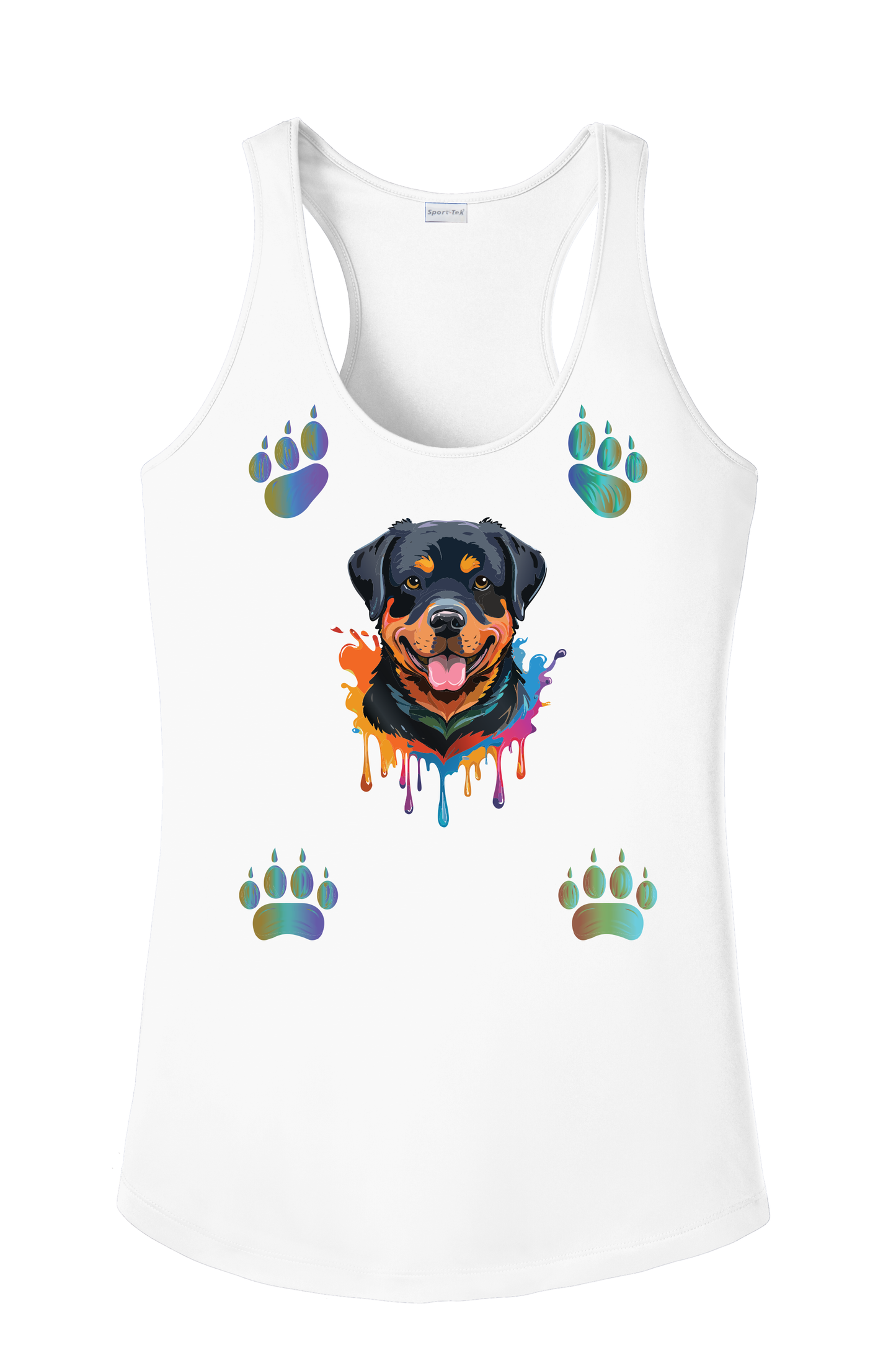Rottweiler Paws Tank Top