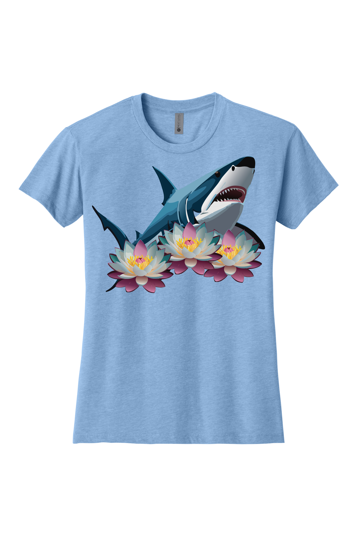 Shark With Lotus Women's T-Shirt