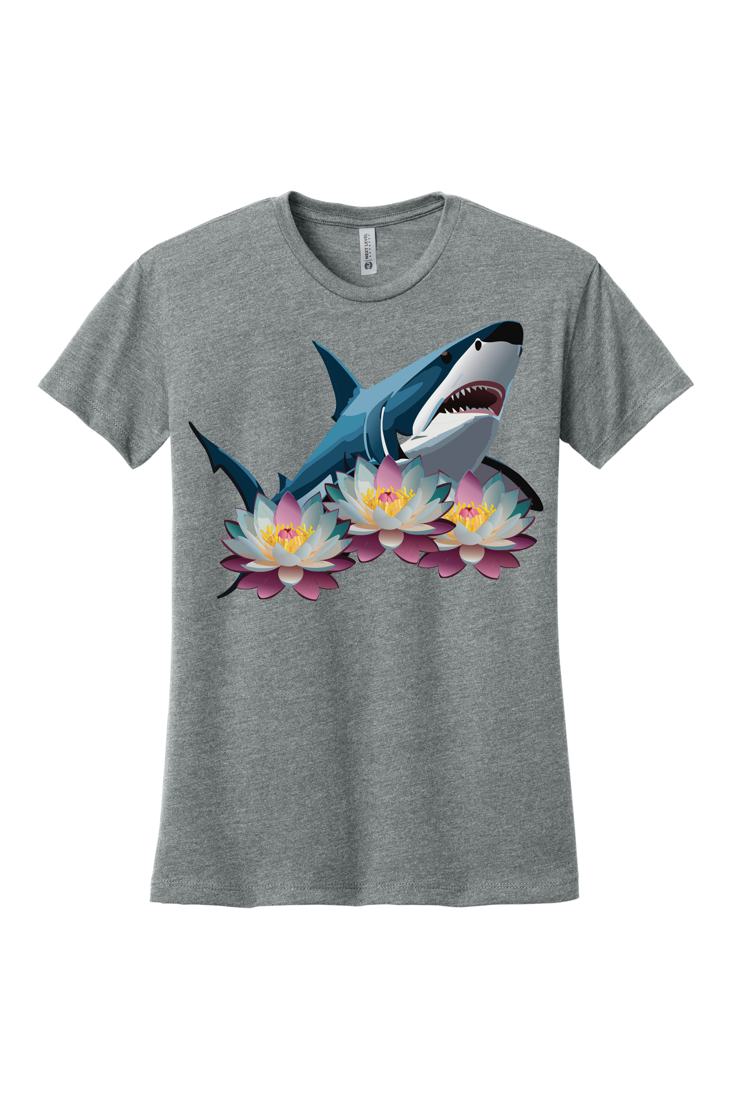 Shark With Lotus Women's T-Shirt