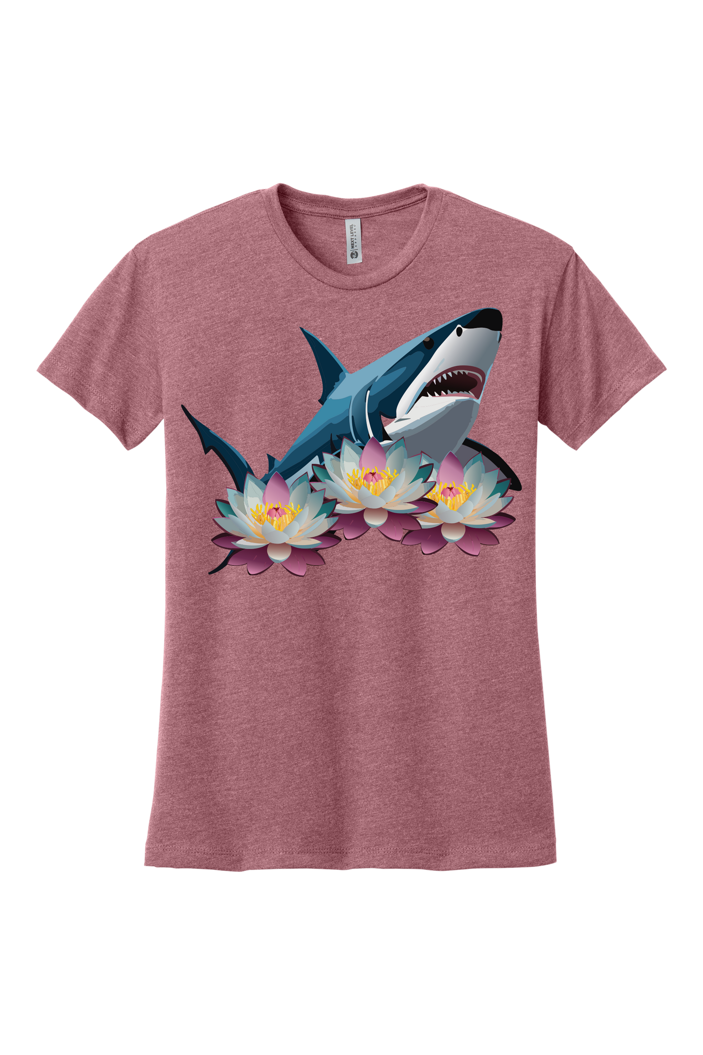 Shark With Lotus Women's T-Shirt