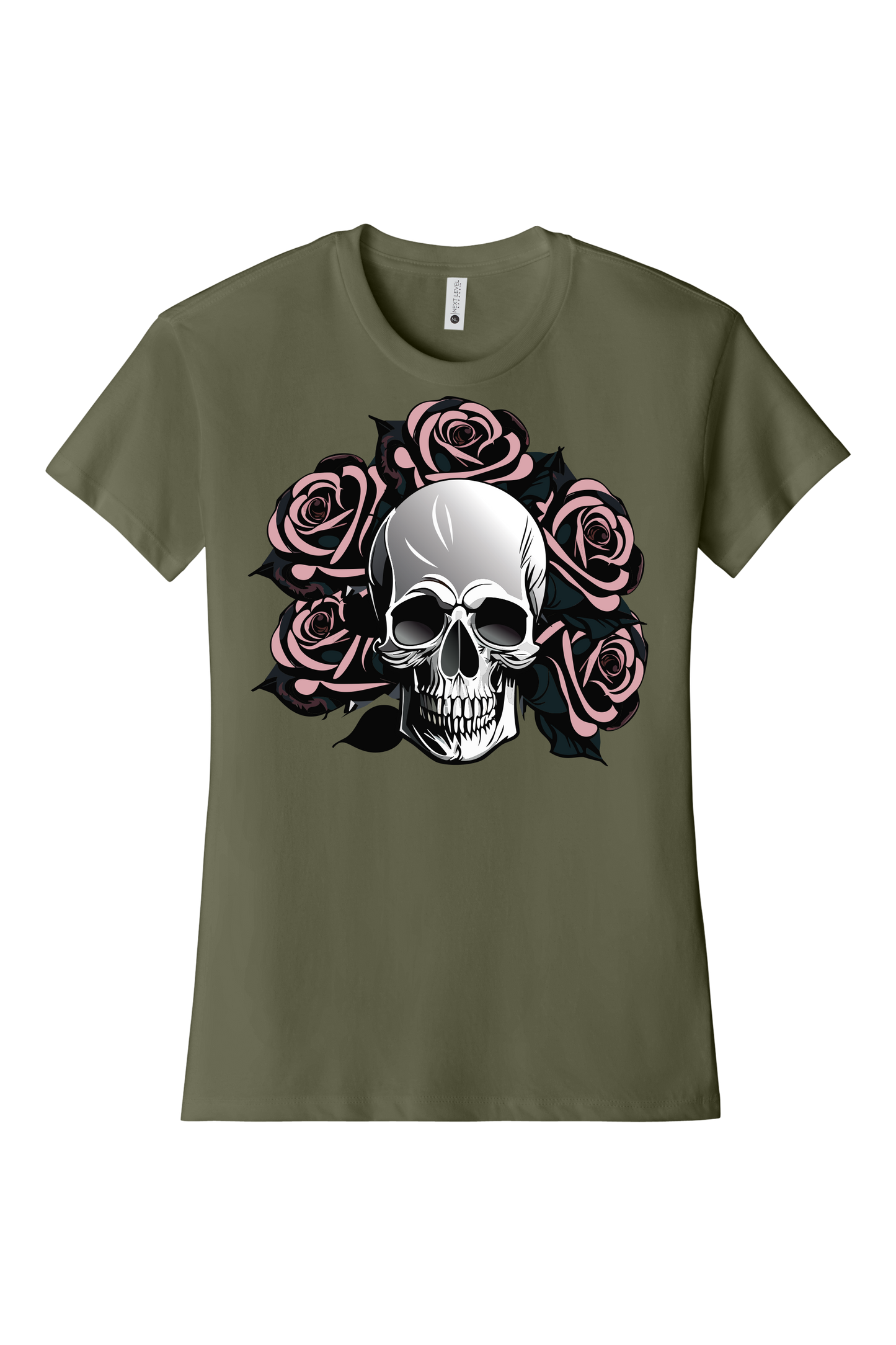 Skull with Roses T-Shirt