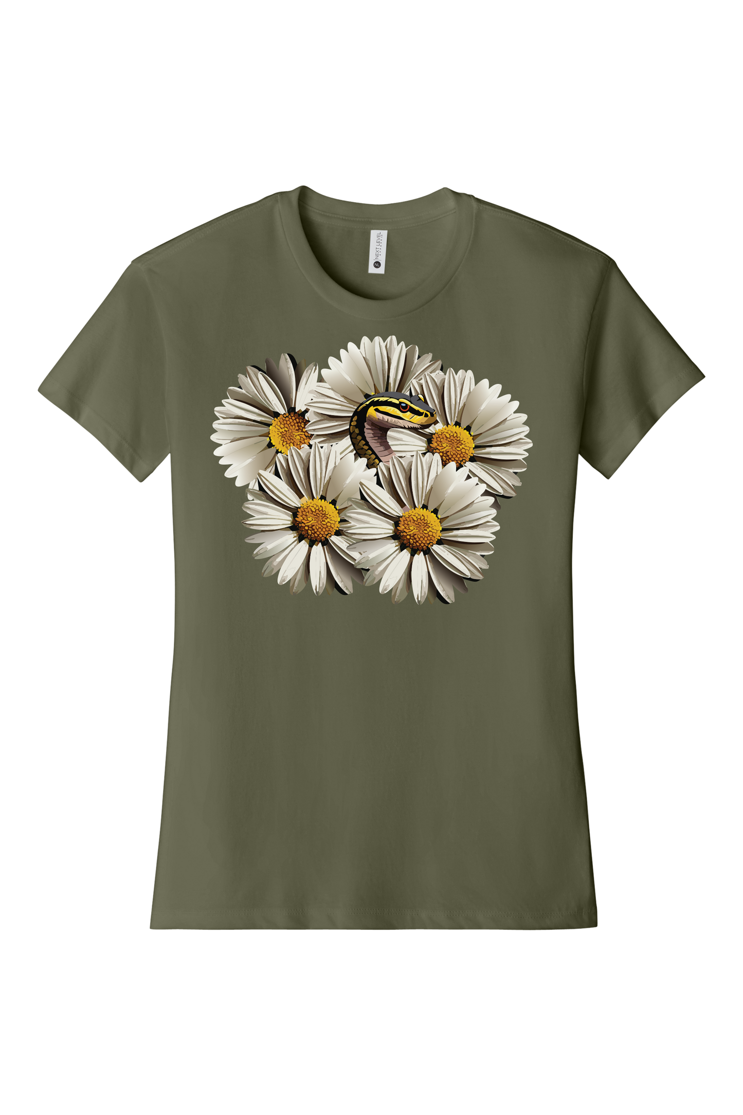 Snake With Daisies Women's T-Shirt