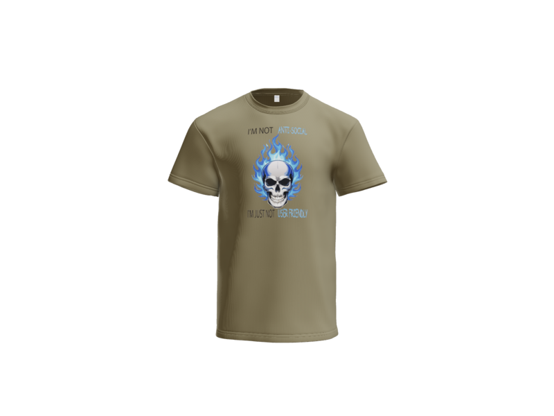 Mens Anti- Social Skeleton