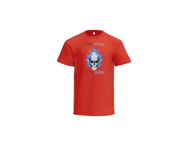 Mens Anti- Social Skeleton
